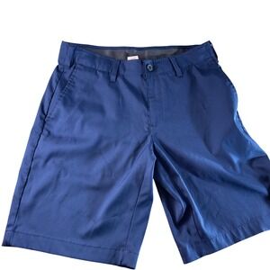 BCG Golf Shorts Flat Front Performance Athletic Blue Shorts‎ Size 30W
